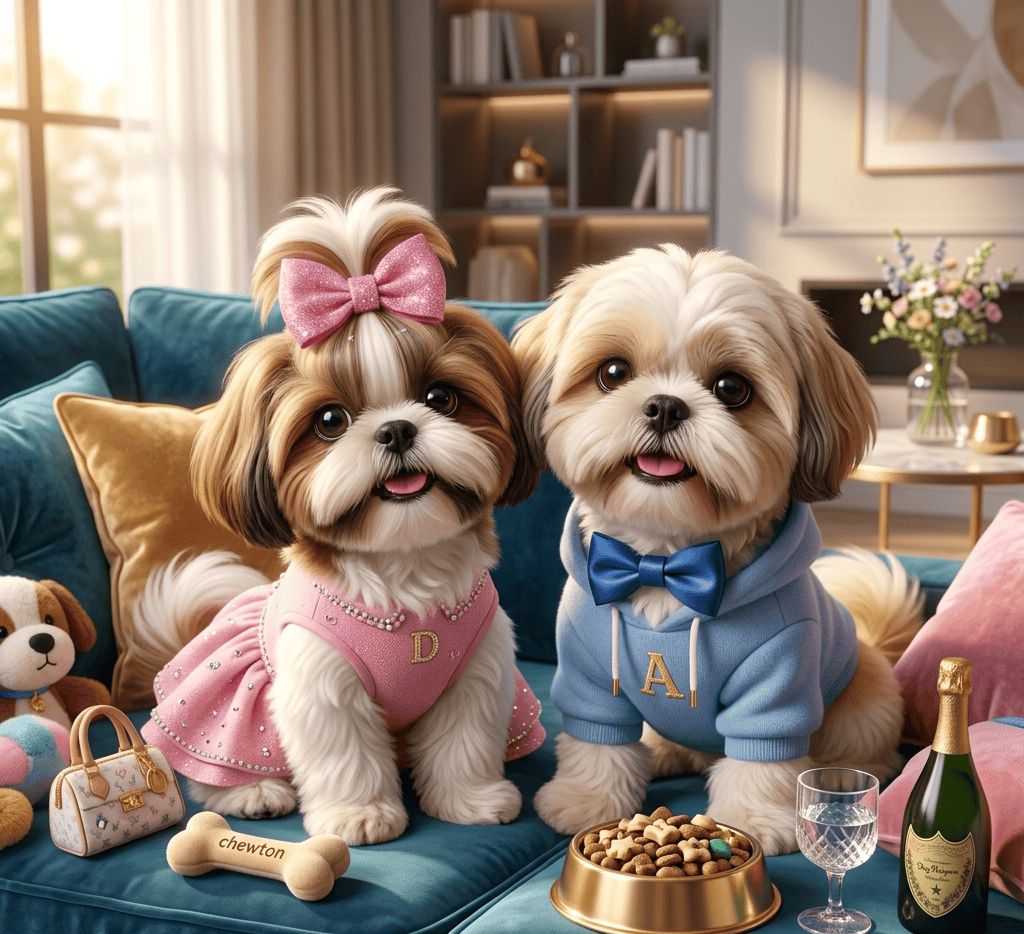 Diva and Abba Two Incredibly Spoiled Shih Tzu Puppies (1)