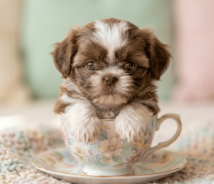 This Shih Tzu puppy in a cup (1)