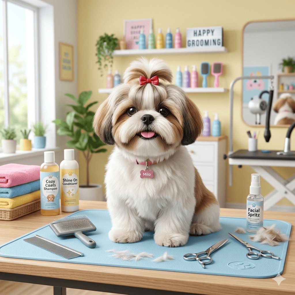 PetGroooming - Cute Shih Tzu with Short Ears (1)