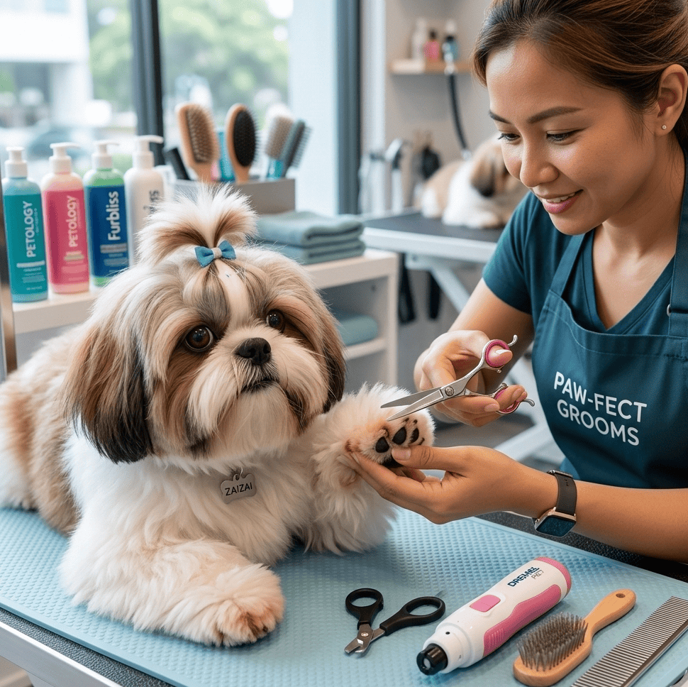 ZaiZai Pedicure – Paw Hair Trimming + Nail Clipping & Grinding (1)