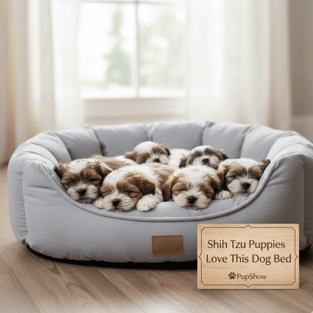 Shih Tzu puppies love this Dog Bed PupShow (1)